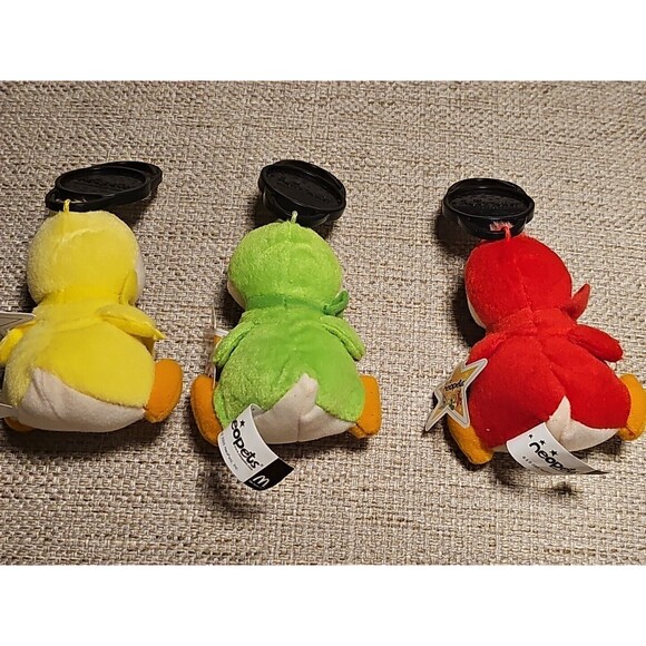 McDonalds Neopets Green Bruce Red Bruce and Yellow Bruce With Tags - Picture 2 of 11